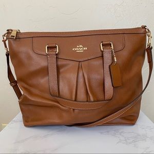 Coach Pleated Tote Crossbody